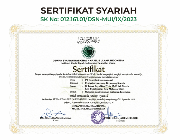 Legalitas PT Rener Inti Internasional